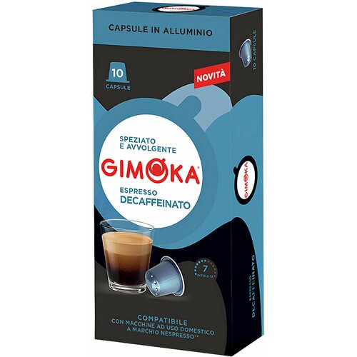 GIMOKA Espresso Decaffeinato 10/1 | Nespresso Kompatibilne ALU Kapsule Cene