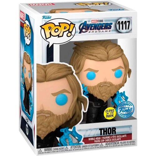 Funko bobble figure marvel - avengers endgame pop! thor with thunder - glows in the dark - special edition Slike