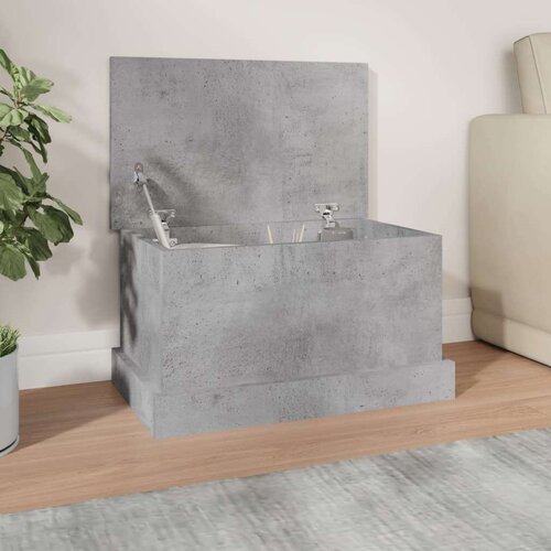 vidaXL Škatla za shranjevanje betonsko siva 50x30x28 cm inženirski les Cene