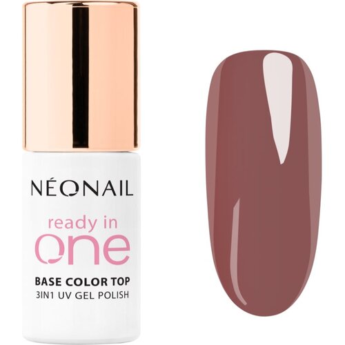 NeoNail Ready In One 3in1 UV Gel Polish gel lak za nohte z diamantnim prahom odtenek 07 One Mocha Brown 7.2 ml Slike
