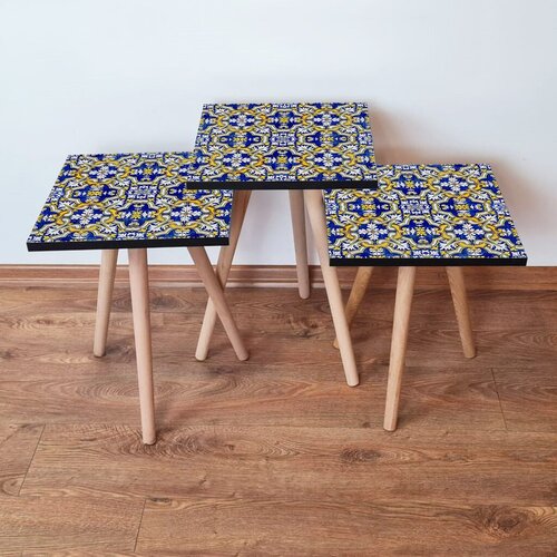 Hanah home set klub stočića 3Shp144, 3 komada, Šarena Cene