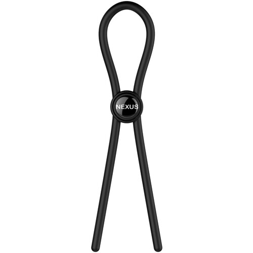 Nexus Forge Single Adjustable Lasso Silicone Cock Ring Black Slike