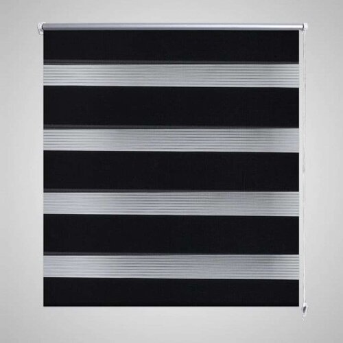 vidaXL Rolo crne zavjese sa zebrastim linijama 100 x 175 cm Cene