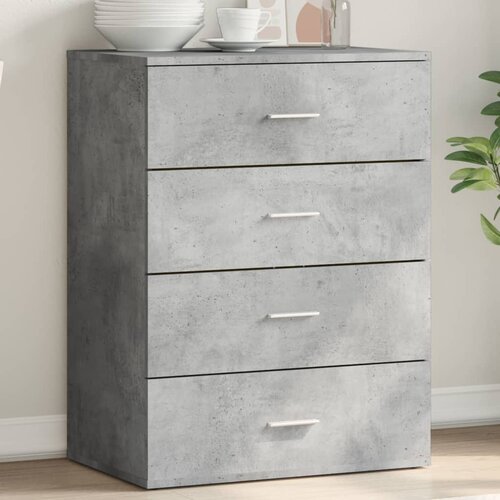 vidaXL Komoda betonsko siva 60x39x80 cm inženirski les Cene