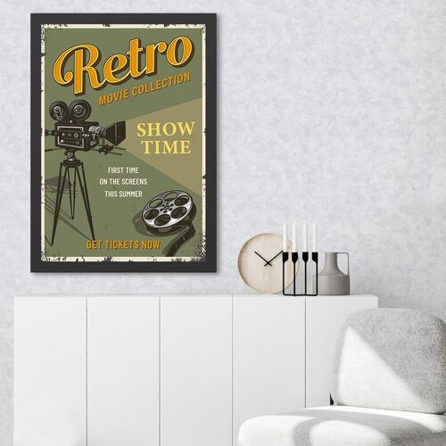 Wallity uramljena slika retro movie 2, 35x45 cm Cene