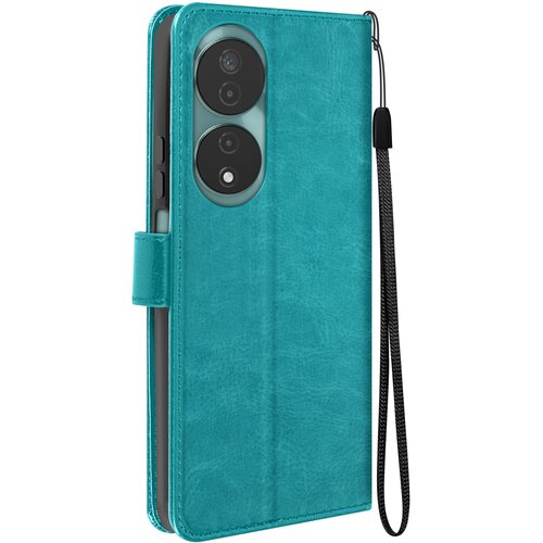 Oem Mayaxess, Torbica s preklopom za Honor 90 Smart Zaščita z zapestnim trakom Večnamenska zaklopka, Turkizna, (5000215589) Cene