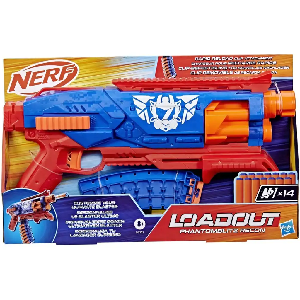 Hasbro Nerf: Loadout Phantomblitz Recon izstreljevalec penastih pu&scaron;čic - Cene