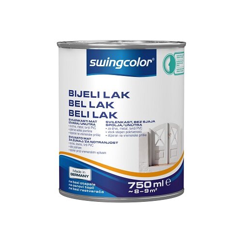 SWINGCOLOR Sintetični lak (barva: bela, svilankasto mat, 750 ml) Cene