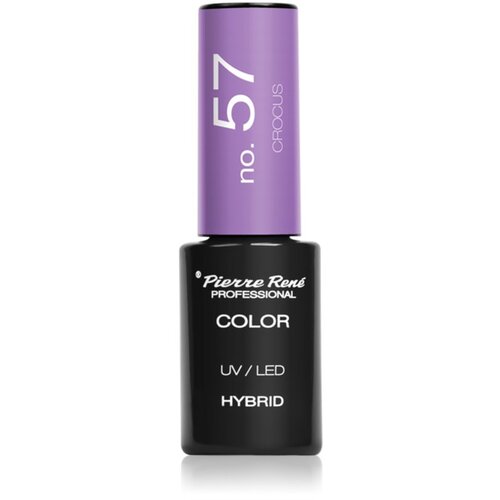 Pierre Ren&amp;eacute; Nails Hybrid gel lak za nohte z uporabo UV/LED lučke odtenek no. 57 Crocus 6 ml Slike