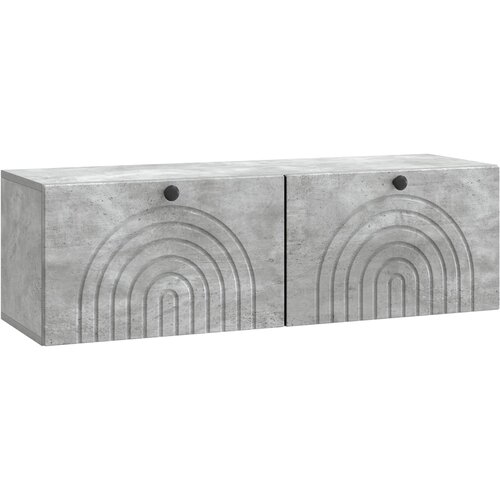  ormar za zid Betonska siva 98 x 31 x 30 cm Konstruirano drvo Slike