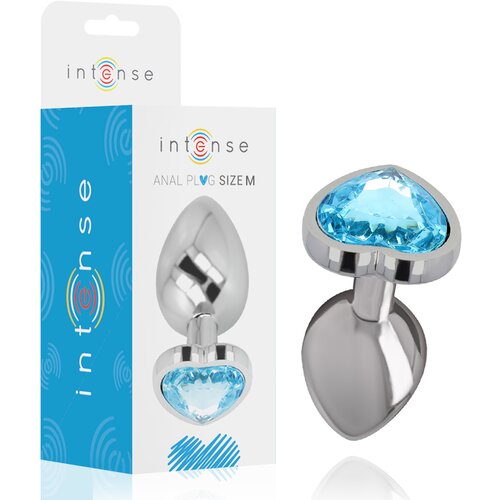 Penthouse Intense - Anal Plug Metal Alumnio Corao N Azul Tamanho M, (21263716) Slike