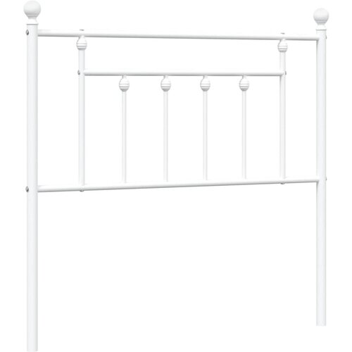Maison Chic kovinsko posteljno vzglavje - vzglavna omarica - nočna omarica belo 90 cm, (21704648) Slike