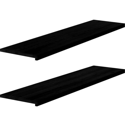  Prozorske klupice 2 kom tamnosmeđe 160x40x2 cm masivne hrast Cene