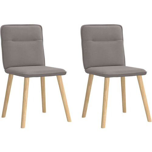 vidaXL Blagovaonske stolice od tkanine 2 kom smeđe-sive Cijene
