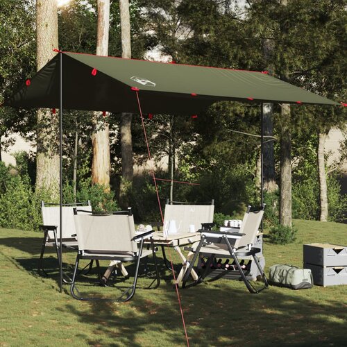vidaXL Cerada za kampiranje maslinastozelena 306x306 cm vodootporna Cijene