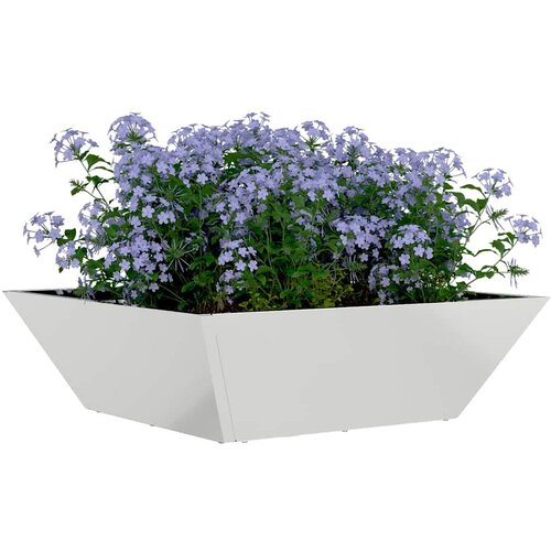  Vrtna saksija 5 pcs Srebrno 50 x 50 x 15 cm Cinkani čelik Slike