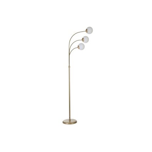 Opviq Podna lampa Badi 3, 170 cm, E27, Zlatna boja Slike