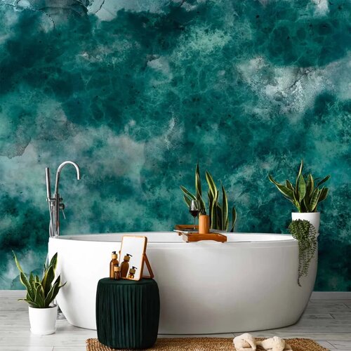  Foto tapeta - Malachite respite - modernist abstract background with texture 500x350 Slike