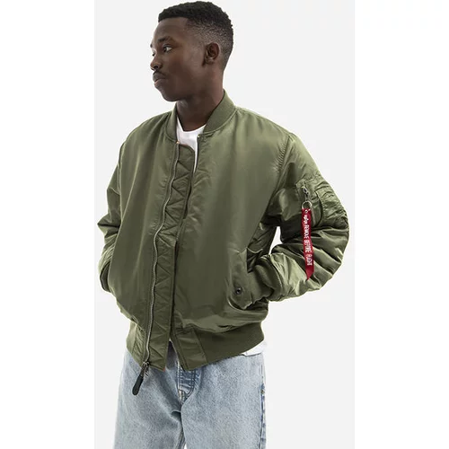 Alpha Industries Dvostrana bomber jakna za muškarce, boja: zelena, za prijelazno razdoblje