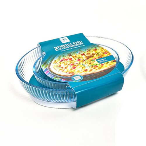 Mhome Ovalen pekač Bakeware, steklo, 2 kos Cene
