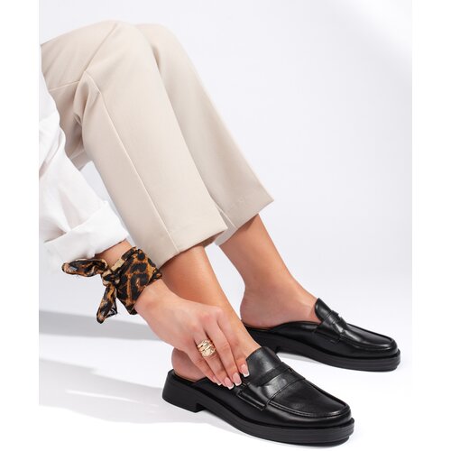 Shelvt Black flip-flops with a thick sole Cijene
