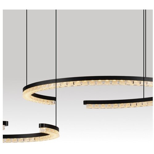Nova Luce Mat črna aluminijasta LED zatemnitvena viseča svetilka Greamy &amp;ndash; Slike