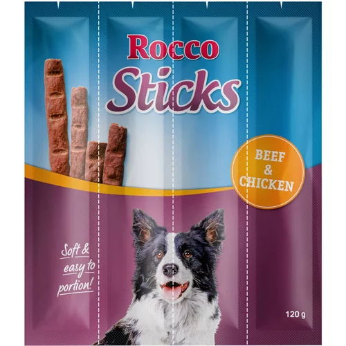 Rocco Ekonomično pakiranje Sticks - Govedina i piletina 3 x 12 komada (360 g)