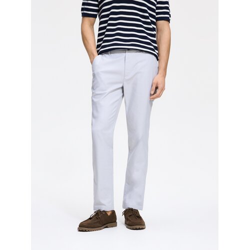 Reserved Chino slim fit hlače - svijetlo siva Cijene