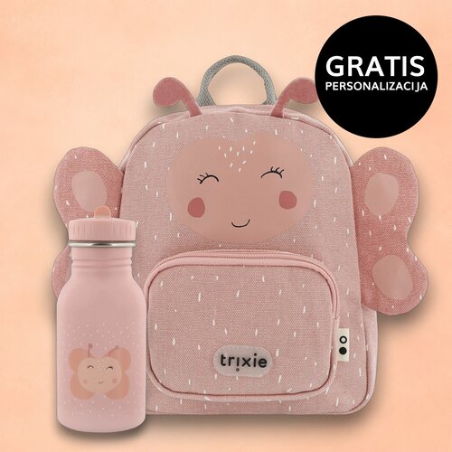 Trixie dječji ruksak small + bočica 350 ml mrs. butterfly Cijene