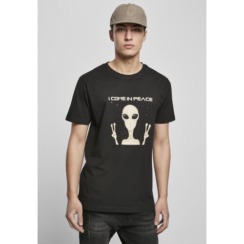 Mister Tee Black T-shirt I Come In Peace Cene
