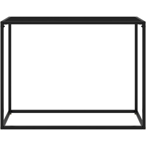 Maison Chic konzolna miza - miza ob steni črna 100x35x75 cm kaljeno steklo, (21786403) Slike