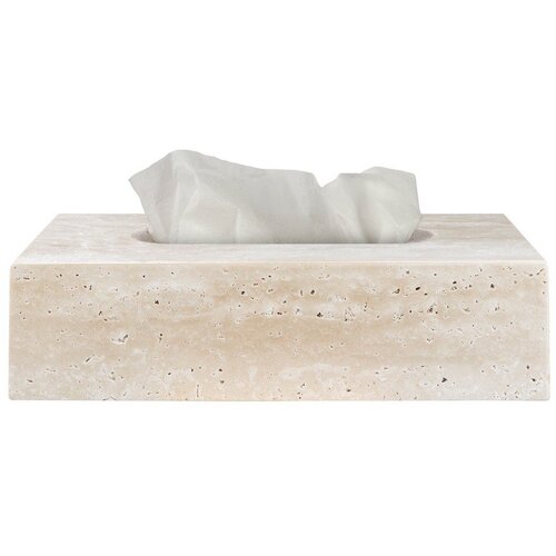 Mette Ditmer Denmark Kamnita škatla za robčke Travertine – Cene