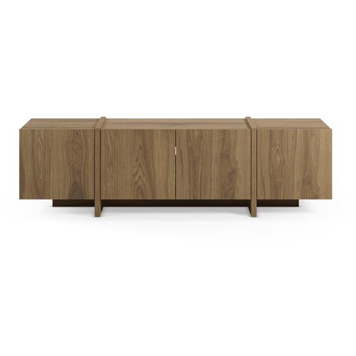 Marckeric TV komoda u dekoru hrasta u prirodnoj boji 180x55x35 cm Volia &amp;ndash; Slike