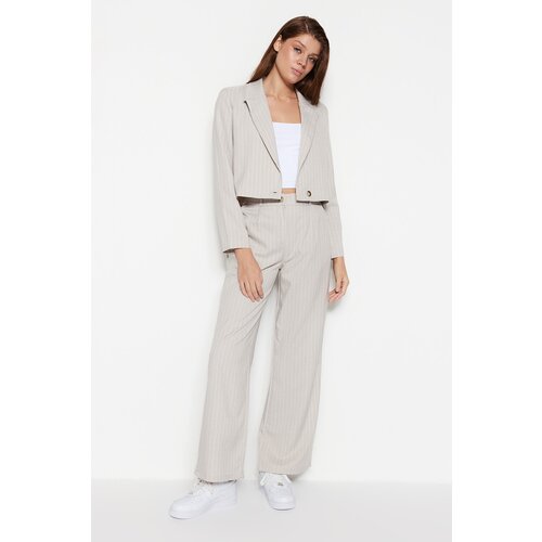 Trendyol Pants - Gray - Wide leg Slike