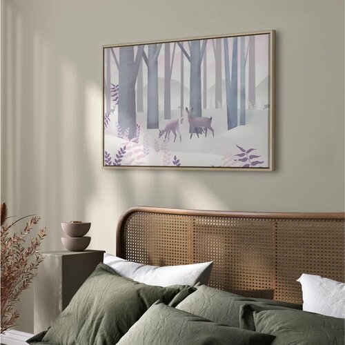  Slika - Fairy-Tale Forest (1 Part) Vertical - Second Variant 90x60 U prirodnom drvenom okviru Slike