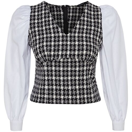 Trendyol Curve Plus Size Blouse - White - Regular fit Slike