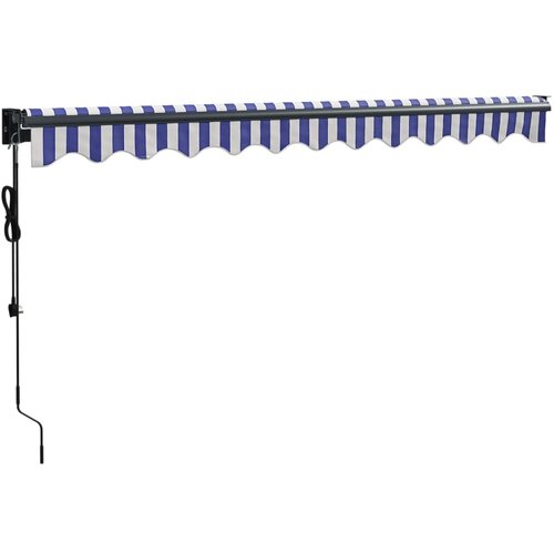  Automatska tenda na uvlačenje plavo-bijela 3 x 2,5 m Slike