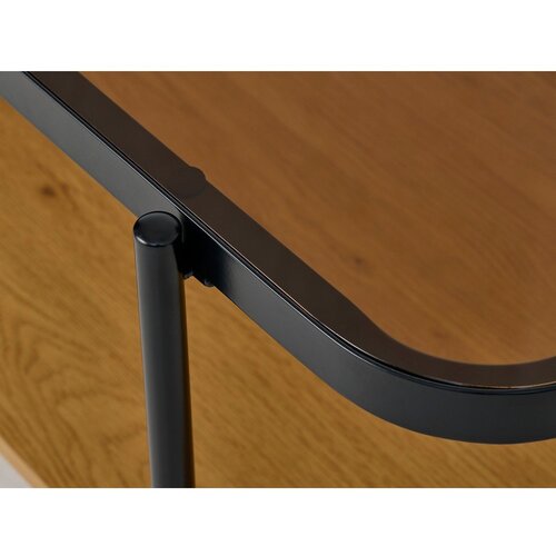 Unique Furniture Stolić za kavu sa staklenom pločom stola u prirodnoj boji 60x120 cm Hassel &amp;ndash; Slike