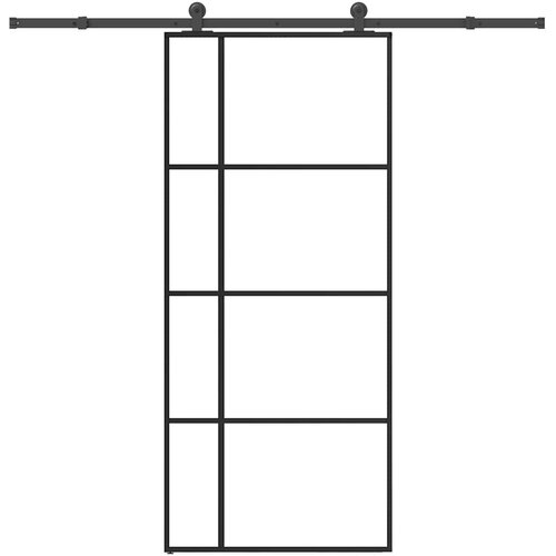  Klizna vrata s priborom 90 x 205 cm od ESG stakla i aluminija Cijene