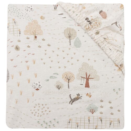 Jollein plahta za dječji krevetić 70x140 tiny park Slike