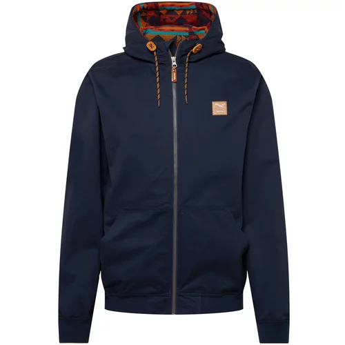 Iriedaily Prehodna jakna temno modra / konjak / oranžna
