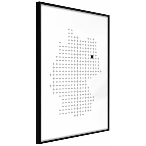  Poster - Pixel Map of Germany 30x45