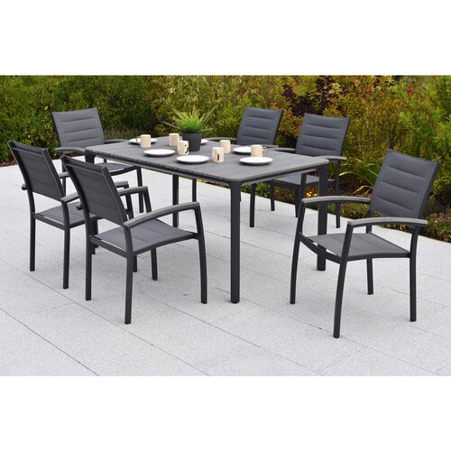 Gardenson VRTNA GARNITURA PISA aluminij barve grafita, siva Cene