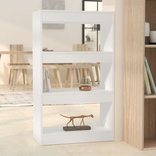  The Living Store Knjižna omara/pregrada bela 60x30x103 cm iverna plošča - Knjižna Omara, (21431549) Cene