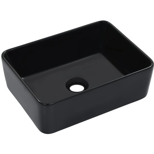 The Living Store Umivalnik 40x30x13 cm keramičen črn - Umivalnik, (21751129) Cene