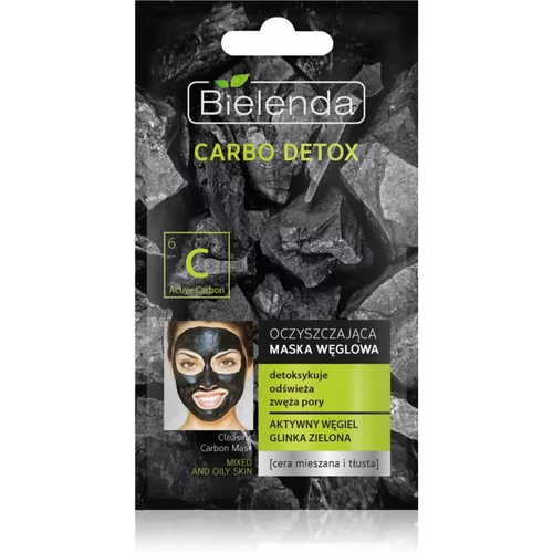Bielenda Carbo Detox Active Carbon maska za čišćenje s aktivnim ugljenom za mješovitu i masnu kožu 8 g