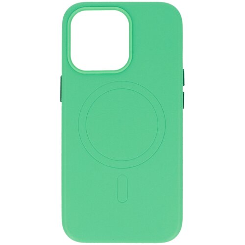 Onasi usnjen silikonski ovitek magsafe za iphone 14 pro - mint Cene