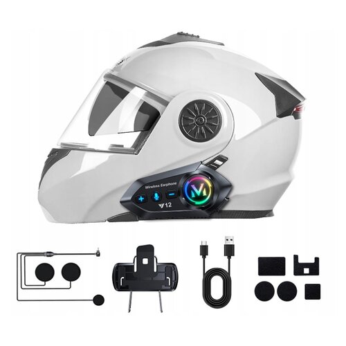 Aku. led rgb y12 pro bluetooth motociklistički radio portafon Slike