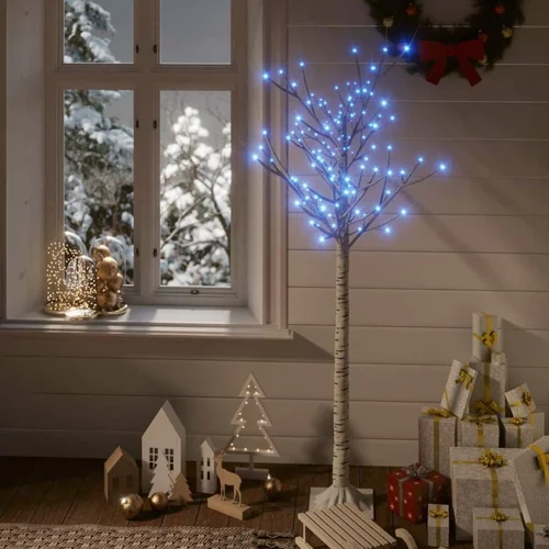  Božićno drvce sa 140 LED žarulja 1 5 m plavo s izgledom vrbe