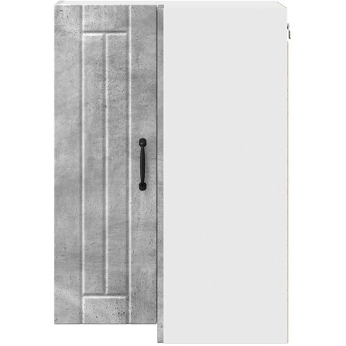  Zidni kutni ormar Lucca Betonska siva 57 x 57 x 80 cm Slike